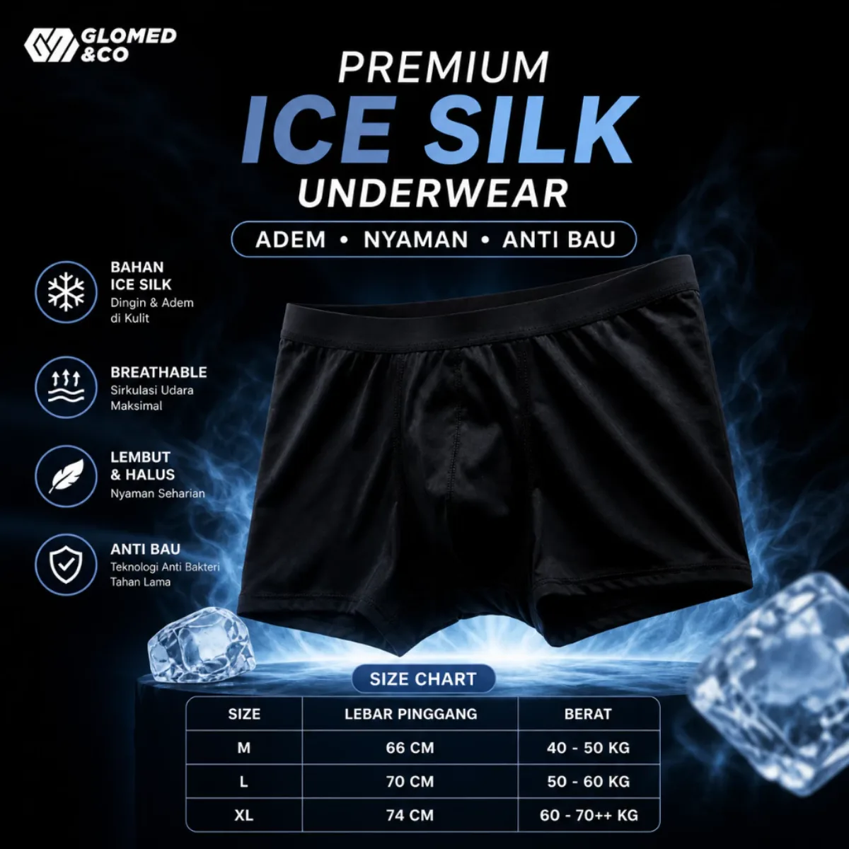 Sempak Premium Paket 4 Pcs